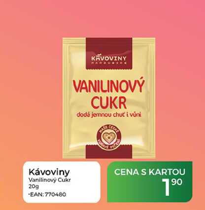 Kávoviny Vanilinový Cukr 20g
