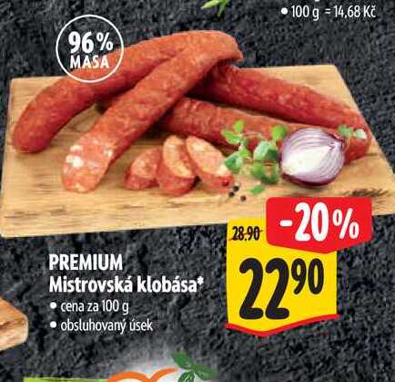  PREMIUM Mistrovská klobása 100 g