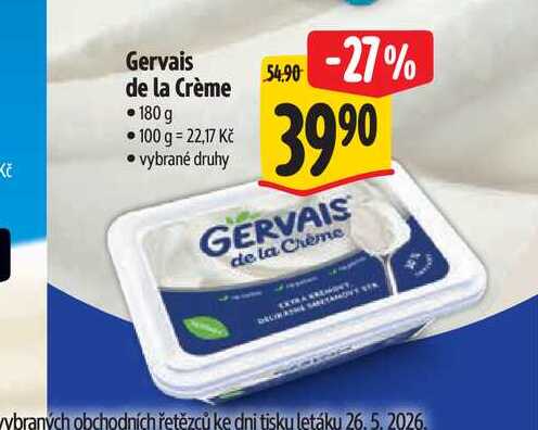   Gervais de la Crème 180 g 