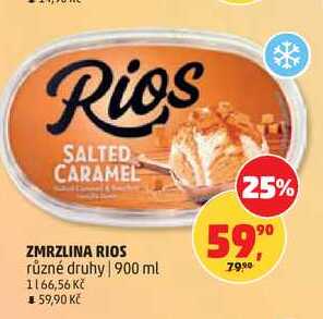ZMRZLINA RIOS různé druhy, 900 ml 