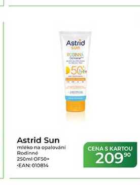 Astrid Sun mleko na opalování Rodinné 250ml OF50+