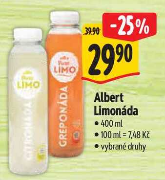 Albert Limonáda, 400 ml  
