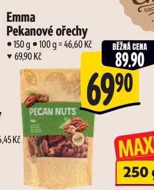 Emma Pekanové ořechy, 150 g 