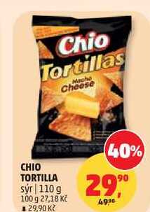 CHIO TORTILLA sýr, 110 g 
