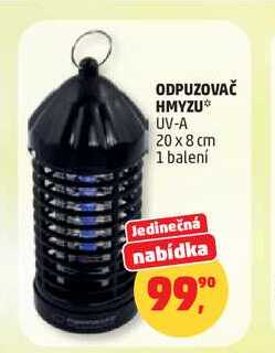 ODPUZOVAČ HMYZU UV-A 20 x 8 cm, 1 balení