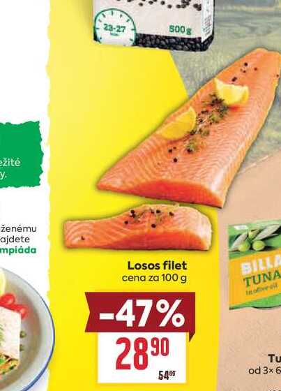 Losos filet cena za 100 g