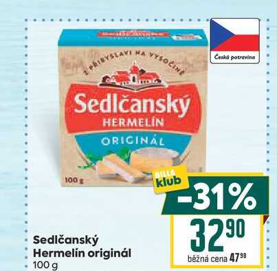 Sedlčanský Hermelín originál 100 g  