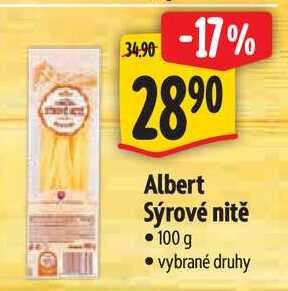 Albert Sýrové nitě, 100 g  