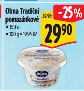 Olma Tradiční pomazánkové, 150 g  