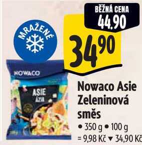 Nowaco Asie Zeleninová směs, 350 g  