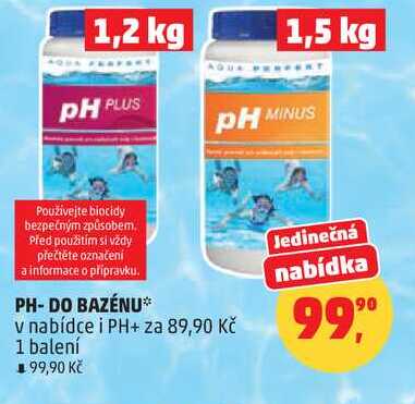 PH-DO BAZÉNU, 1 balení  