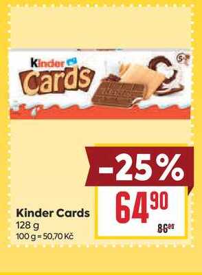 Kinder Cards 128 g 