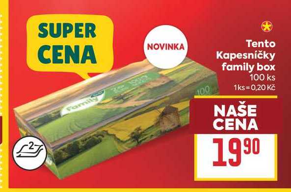 Tento Kapesníčky family box 100 ks