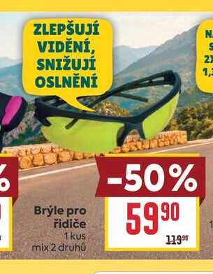Brýle pro řidiče 1kus mix 