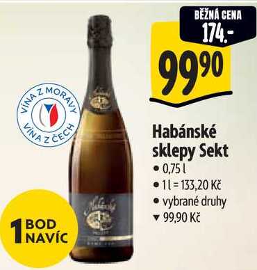 Habánské sklepy Sekt, 0,75 