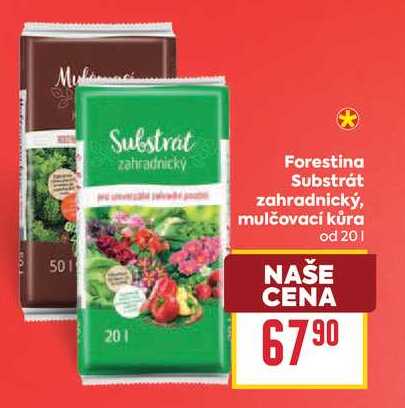 Forestina Substrát zahradnický, mulčovací kůra od 20l