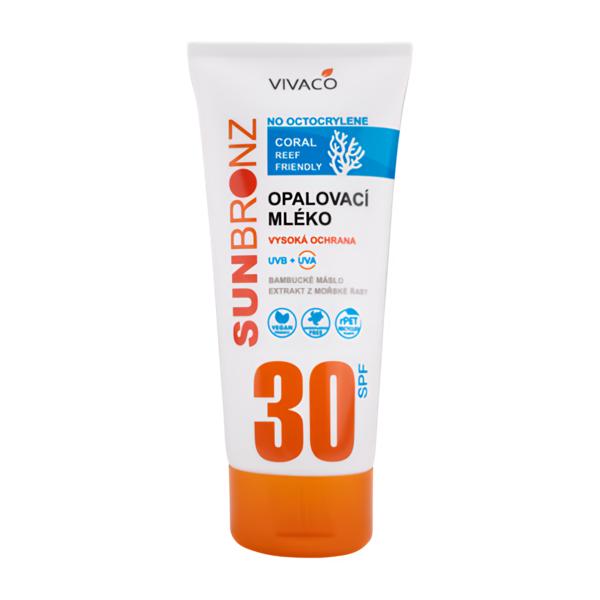 Vivaco Sun Bronz Opalovací mléko bez octocrylenu SPF 30, tuba