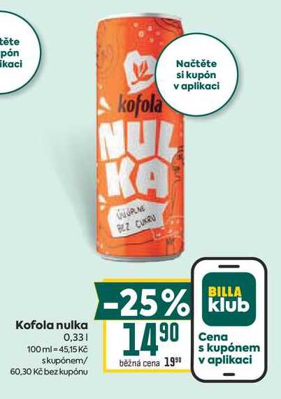 Kofola nulka 0,33l