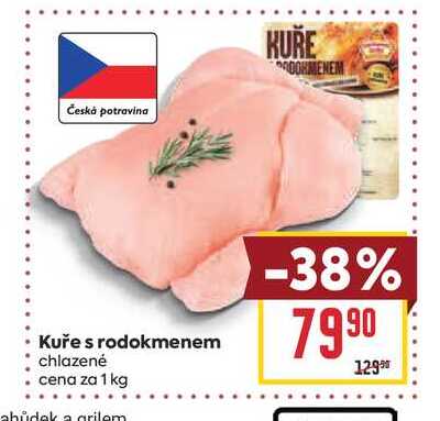 Kuře s rodokmenem chlazené cena za 1 kg 