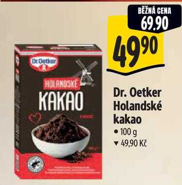 Dr. Oetker Holandské kakao, 100 g 