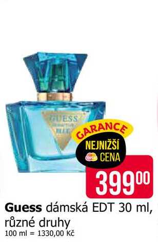 Guess dámská EDT 30 ml, různé druhy