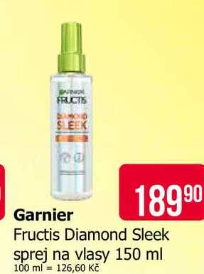 GARNIER Fructis Diamond Sleek sprej na vlasy 150 ml 