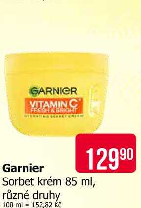 Garnier Sorbet krém 85 ml, různé druhy 