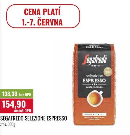 SEGAFREDO SELEZIONE ESPRESSO zrno, 500g 