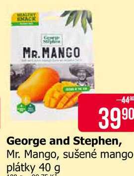 George and Stephen, Mr. Mango, sušené mango plátky 40 g 