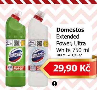 Domestos Extended Power, Ultra White 750 ml 