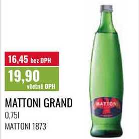 MATTONI GRAND 0,751 