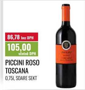 PICCINI ROSO TOSCANA 0,751, SOARE SEKT