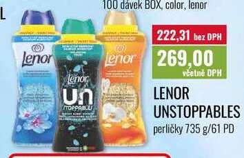 LENOR UNSTOPPABLES, perličky 735 g/61 PD  