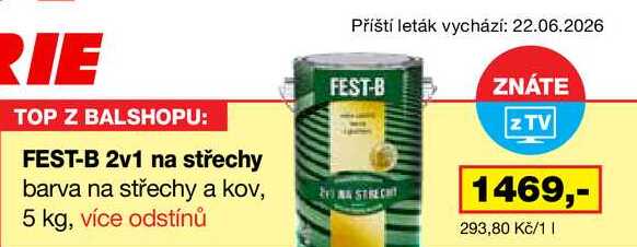 FEST-B 2v1 na střechy 5 kg