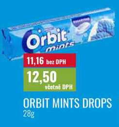 ORBIT MINTS DROPS 28g 