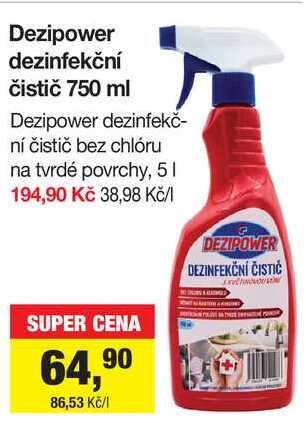 Dezipower dezinfekční čistič 750 ml