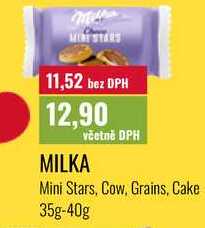 MILKA Mini Stars, Cow, Grains, Cake 35g-40g 