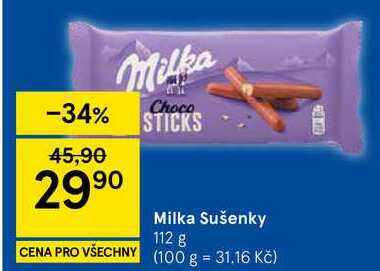 Milka Sušenky, 112 g 