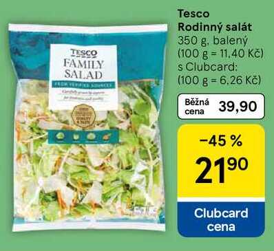 Tesco Rodinný salát, 350 g. balený
