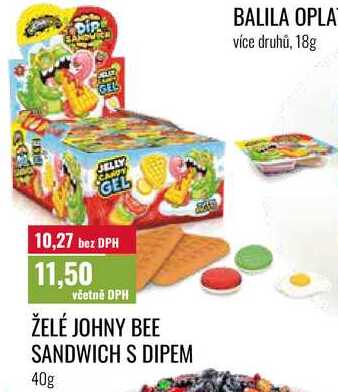 ŽELÉ JOHNY BEE SANDWICH S DIPEM 40g  