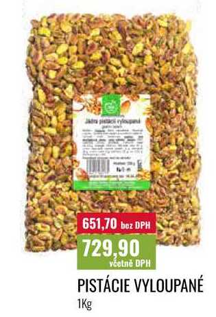 PISTÁCIE VYLOUPANÉ 1Kg