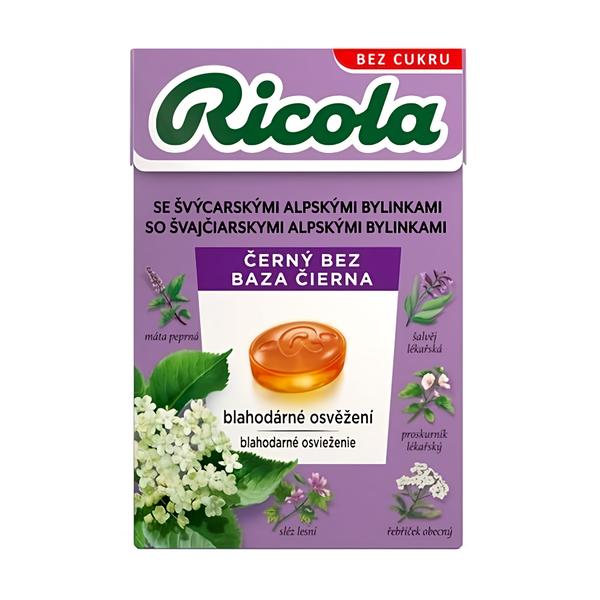 Ricola Černý bez Bonbóny bez cukru