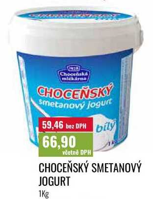 CHOCEŇSKÝ SMETANOVÝ JOGURT 1Kg