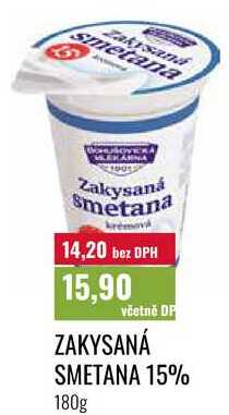 ZAKYSANÁ SMETANA 15% 180g