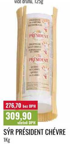 SÝR PRÉSIDENT CHÉVRE 1Kg 