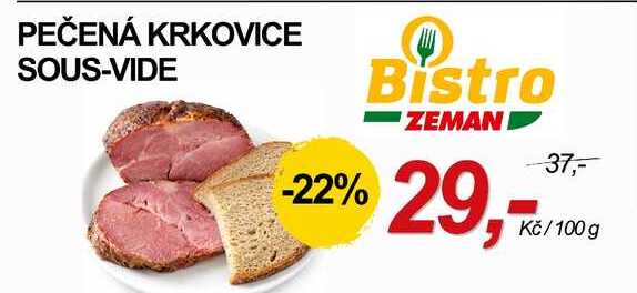 PEČENÁ KRKOVICE SOUS-VIDE, 100 g