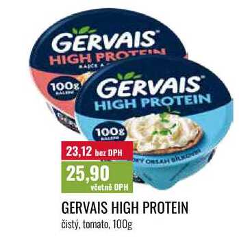 GERVAIS HIGH PROTEIN, čistý, tomato, 100g 