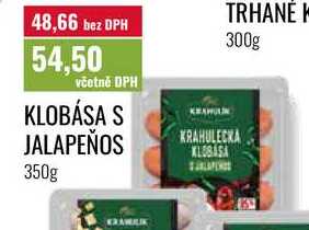 KLOBÁSA S JALAPEÑOS 350g 