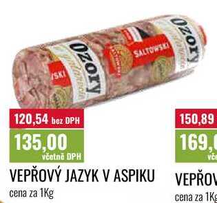VEPŘOVÝ JAZYK V ASPIKU cena za 1Kg 
