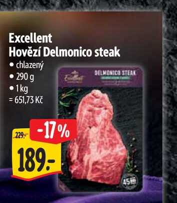 Excellent Hovězí Delmonico steak 290 g